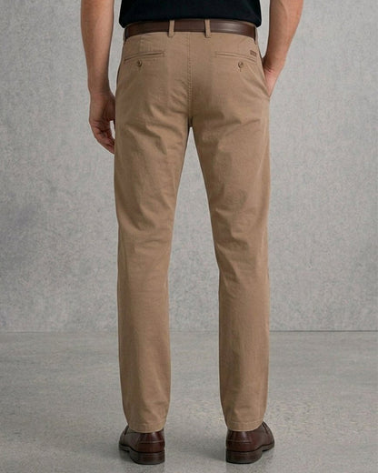 Camro Branded Men's Camel Slim-Fit Cotton Chinos MCP-33