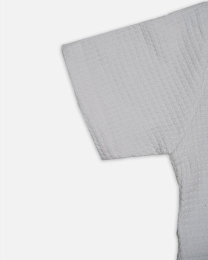 PullNBear Branded Men’s Textured Short Sleeve Button-Down Shirt MCS-24