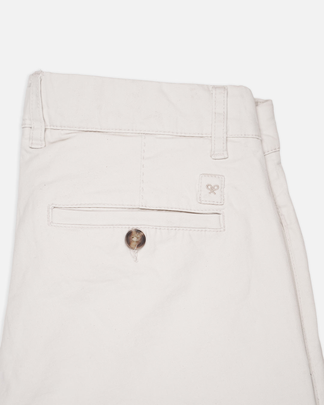 SILBAN Branded Men's Off White Slim-Fit Cotton Chinos Branded MCP-26