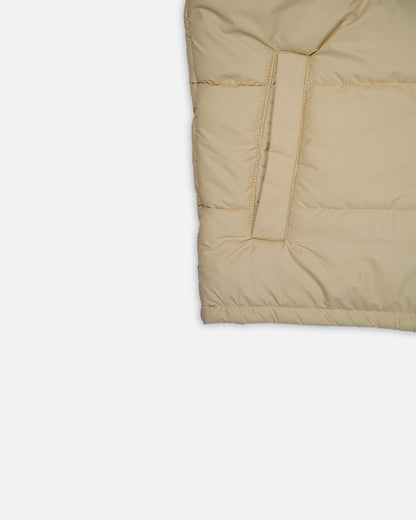 Zelig Branded Men’s Beige Quilted Puffer Vest – Winter Premium Sleeveless Jacket MWJ-12