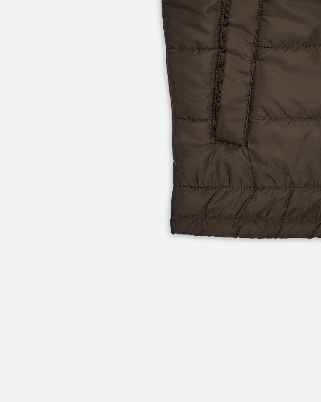 Zelig Branded Men’s Brown Quilted Puffer Vest – Winter Premium Sleeveless Jacket MWJ-13