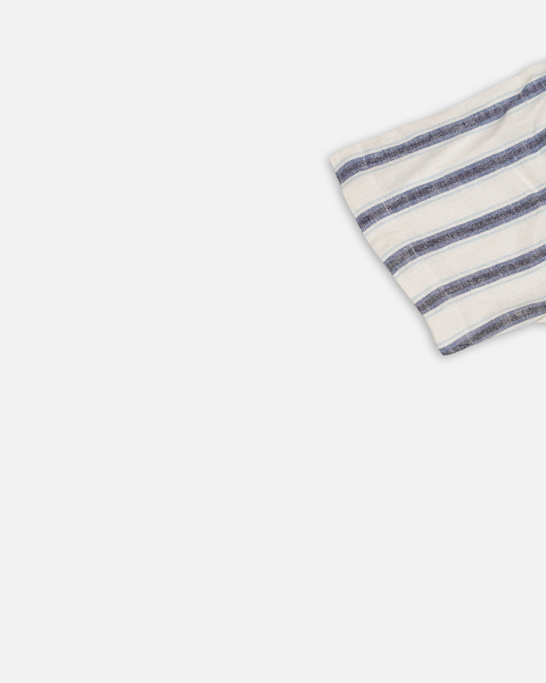 PullNBear Branded Men’s Ivory Blue Stripe Button-Down Shirt MCS-28