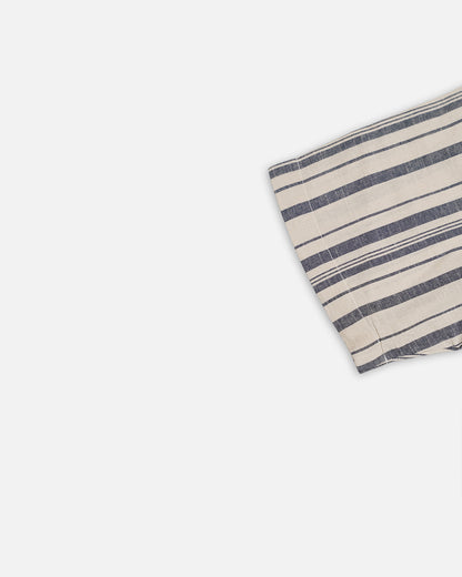 PullNBear Branded Men’s Sandstone Grey Stripe Button-Down Shirt MCS-29