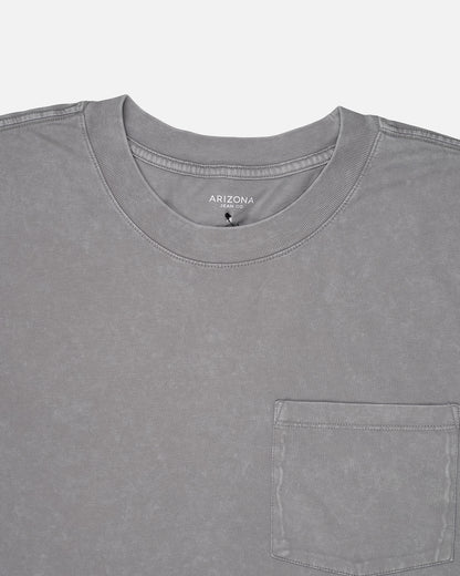 ARIZON Branded Men's Charcoal Vintage Pocket Tee MT-26