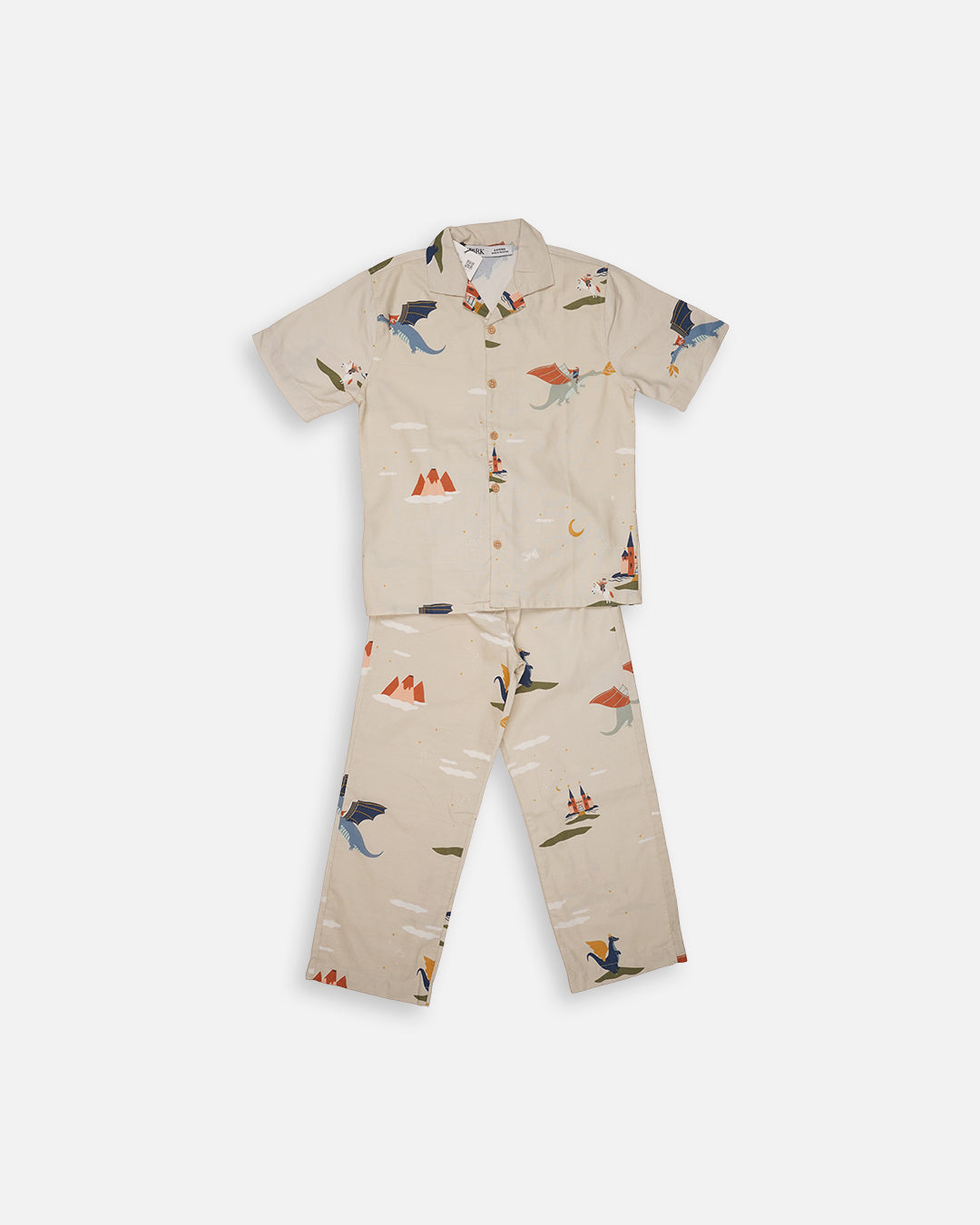 Spark Beige Dragon Adventure Night Suit – Kids KUCS-02