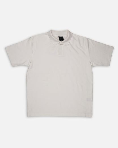 Branded Winter Men's Cream Textured Knit Polo Shirt MPT-70