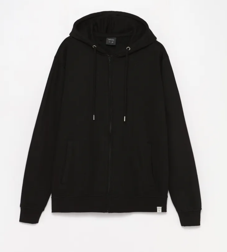 LFTS Men's Zipper Hoodie Black Color LFT-04