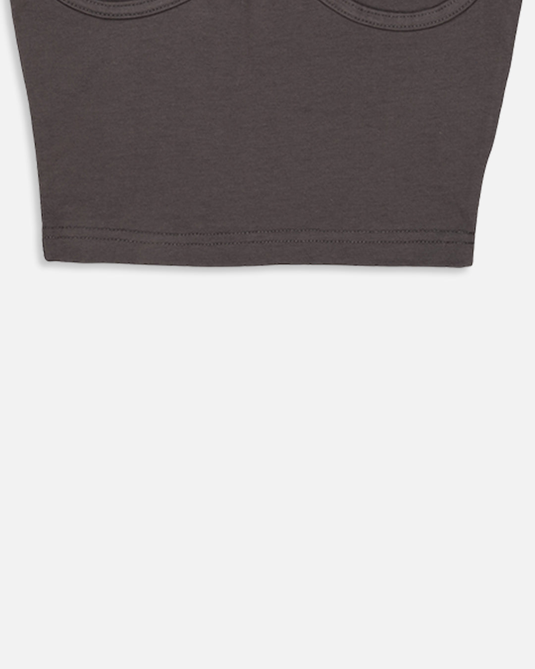 BOOH Branded Women’s Contour Seam Cropped Tank Top– Charcoal WTT-01