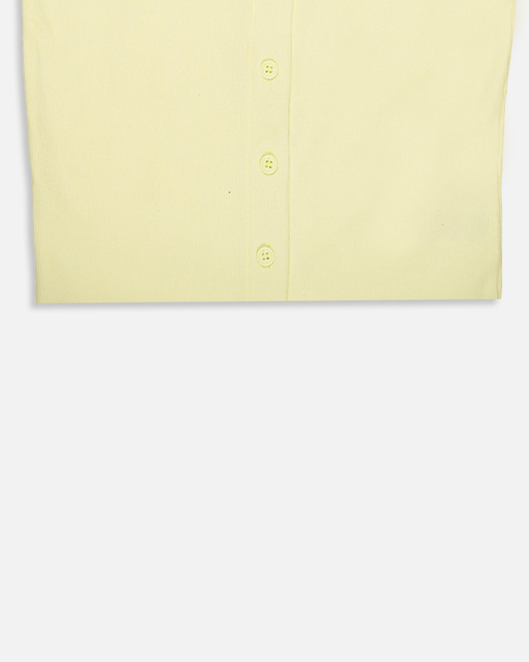 BOOH Branded Women’s Light Yellow Ribbed Button Tank Top WTT-09