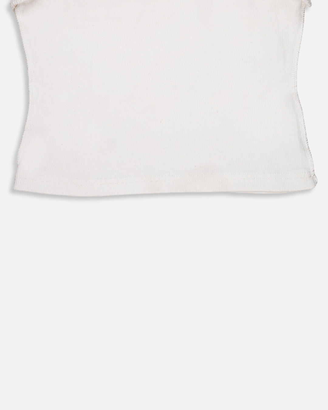 BOOH Branded Women’s Ribbed Tank Top – White WTT-07