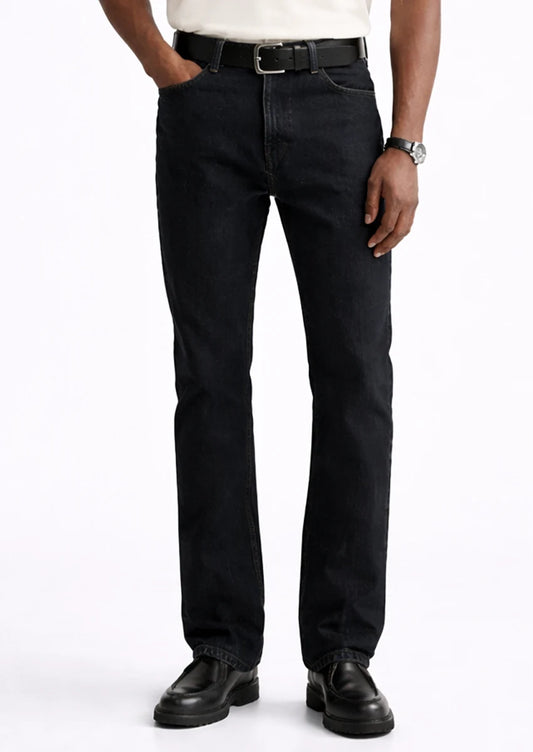 Zelig Branded Men’s Premium Slim-Fit Denim Jeans - Black MJ-22