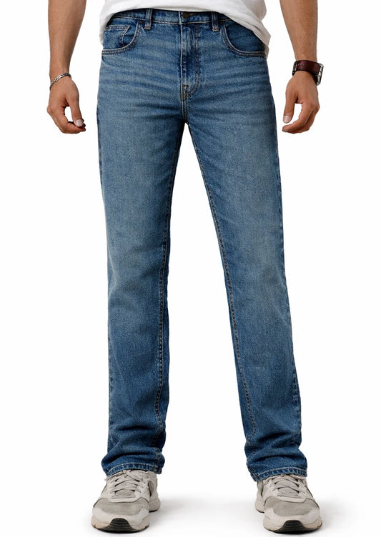 Branded Mens Straight-Leg Jeans-Heritage Blue MJ-30