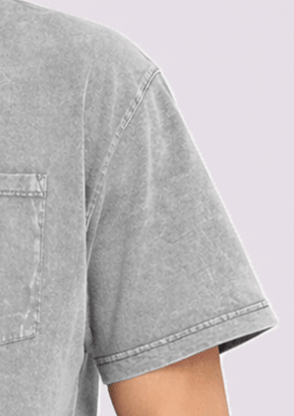 ARIZON Branded Men's Charcoal Vintage Pocket Tee MT-26