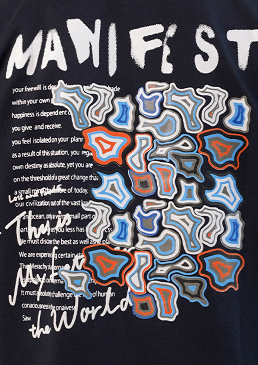 Zelig Branded Men's Navy Blue Tee MT-40