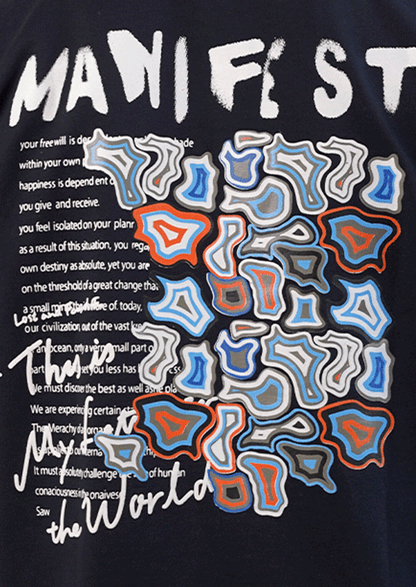 Zelig Branded Men's Navy Blue Tee MT-40
