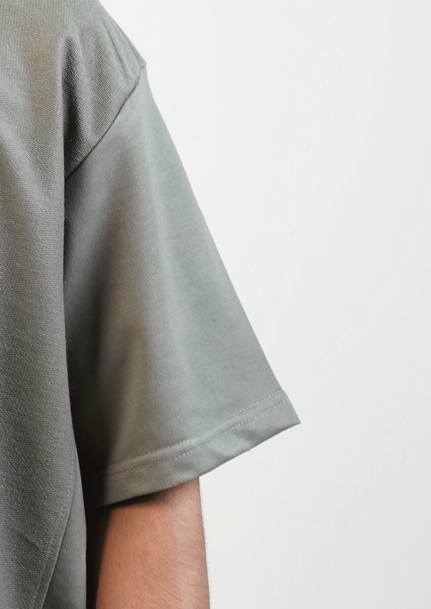Zelig Branded Men's Sage Green Tee MT-44