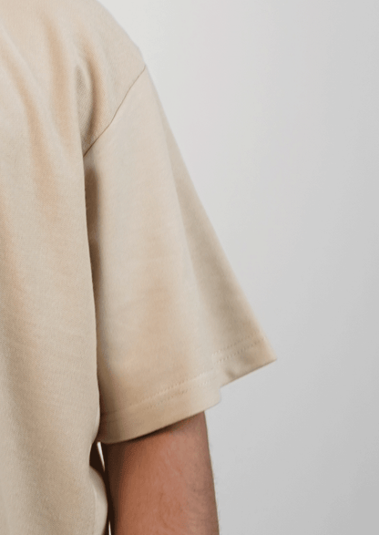 Zelig Branded Men's Beige Tee MT-39