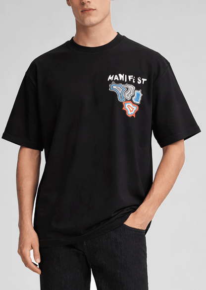 Zelig Branded Men's Jet Black Tee MT-42