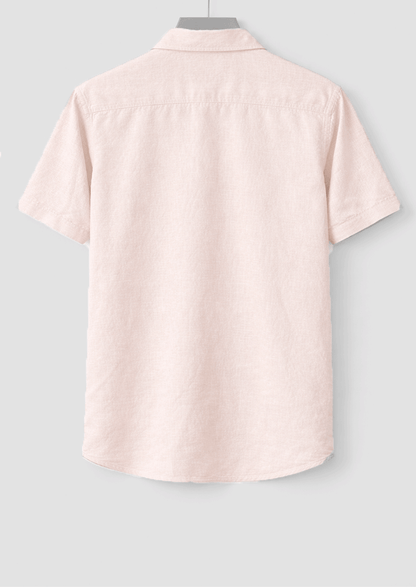 PullNBear Branded Mens Casual Shirt- Pale Peach MCS-62