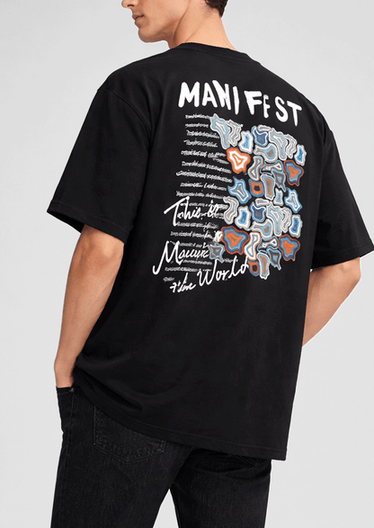 Zelig Branded Men's Jet Black Tee MT-42
