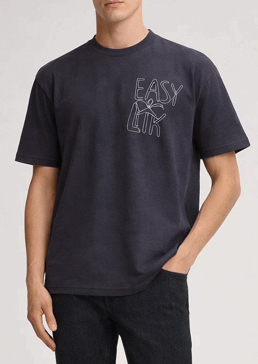 Zelig Branded Men's Dark Graphite Tee MT-45