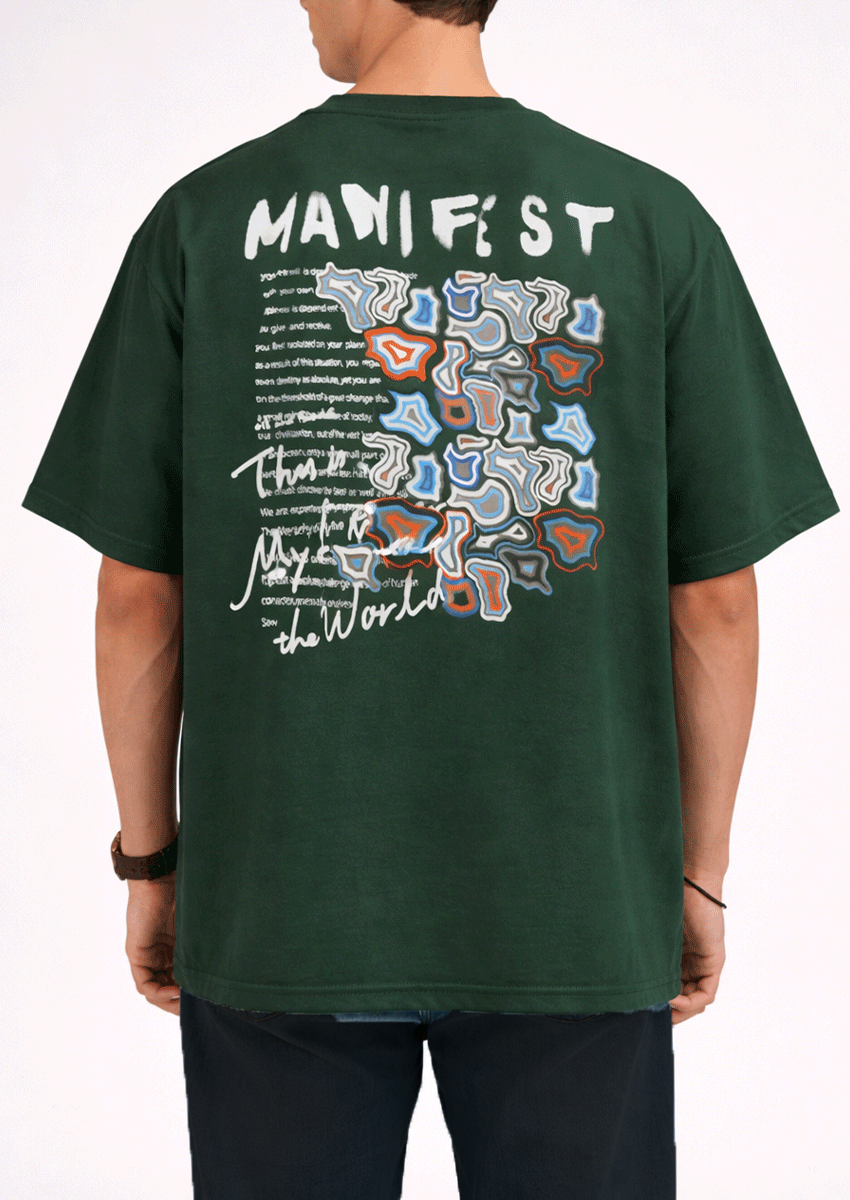 Zelig Branded Men's Forest Green Tee MT-41