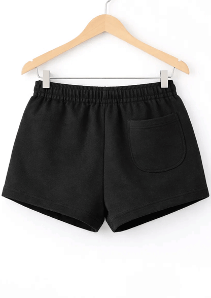 ALOS Branded Womens Shorts-Jet Black MWS-21