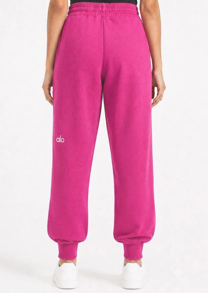 Alos Branded Women’s Thick Fleece Trouser – Hot Pink WTR-05