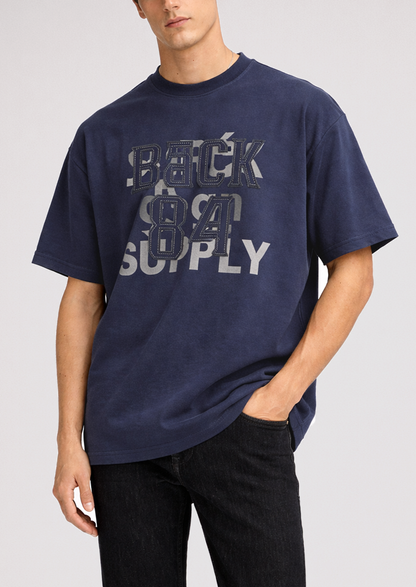 Zelig Branded Men's Navy Tee MT-28