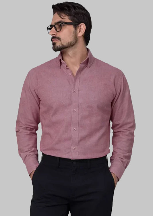 Zelig Branded Mens Formal Shirt-Bright Rose MFS-34