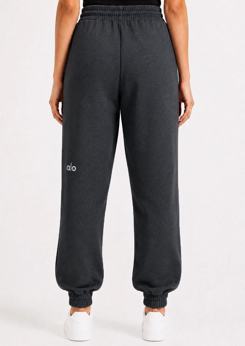 Alos Branded Women’s Thick Fleece Trouser – Dark Grey WTR-07