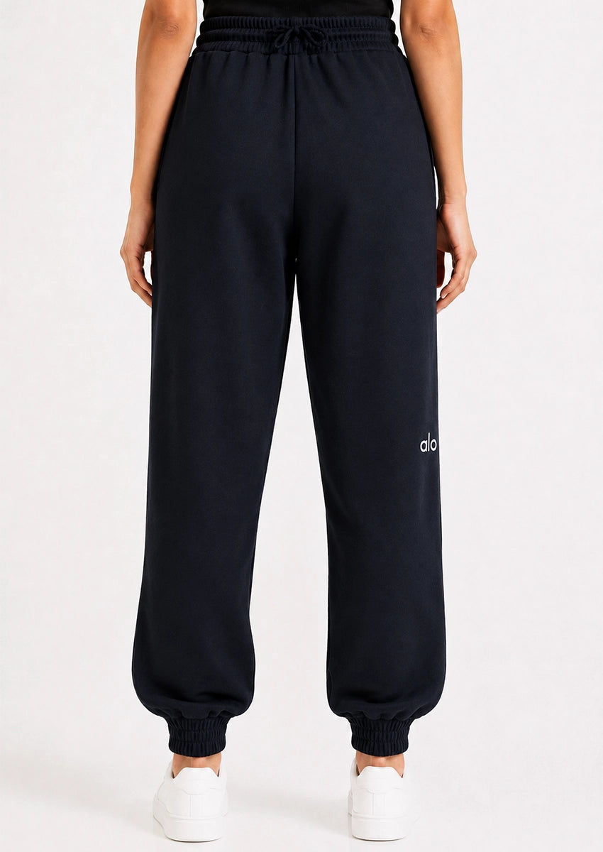 Alos Branded Women’s Thick Fleece Trouser – Black WTR-09