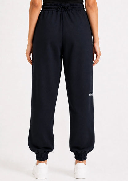 Alos Branded Women’s Thick Fleece Trouser – Black WTR-09