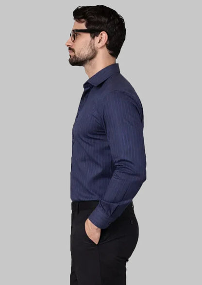 Branded Mens Formal Shirt-Dark Purple MFS-42