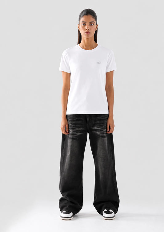 Alos Branded Women's  T-Shirt White Colour WT-07