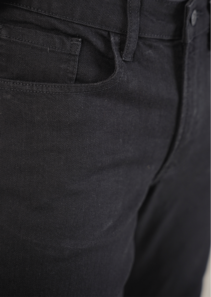 Zelig Branded Men’s Premium Slim-Fit Denim Jeans - Black MJ-22