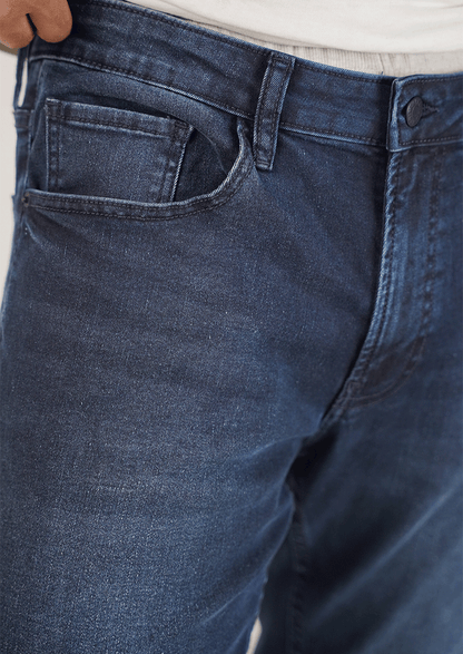 Zelig Branded Men’s Dark Blue Slim-Fit Stretch Denim Jeans MJ-15