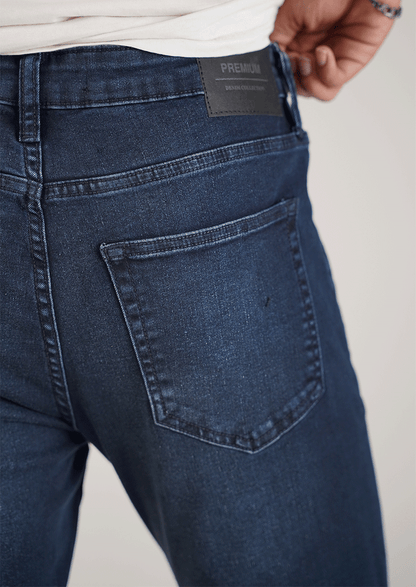 Zelig Branded Men’s Dark Blue Slim-Fit Stretch Denim Jeans MJ-15