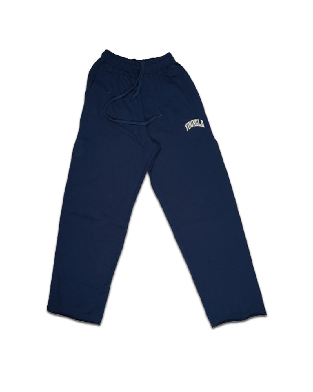 Younglay Branded Wide-Leg Fleece Trouser - Blue UT-27