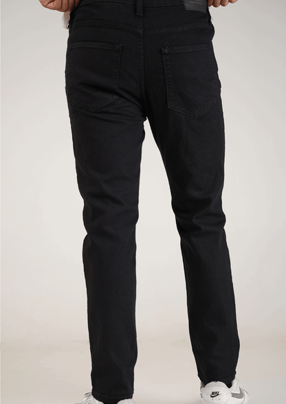 Zelig Branded Men’s Premium Slim-Fit Denim Jeans - Black MJ-22