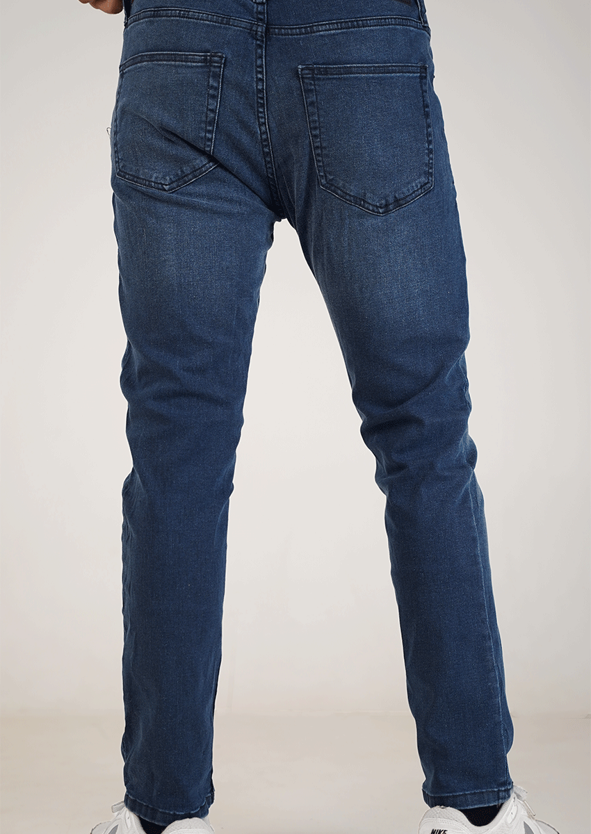 Zaraa Branded Mens Slim Fit Jeans-Dark Blue MJ-31