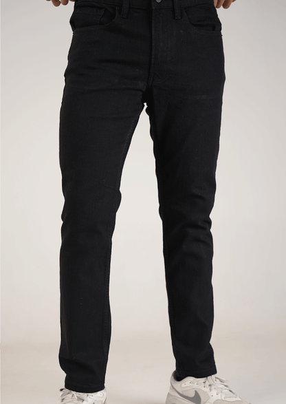 Zelig Branded Men’s Premium Slim-Fit Denim Jeans - Black MJ-22