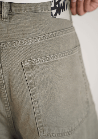 PullNBear Branded Men’s Grey Washed wide-Leg Denim Jeans MJ-13