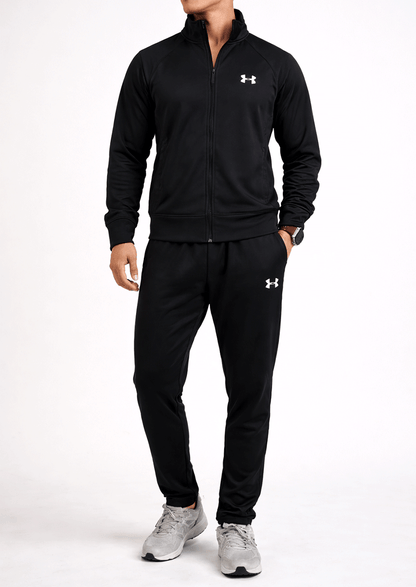 Under Armr Branded Black Tracksuit Set UCS-06