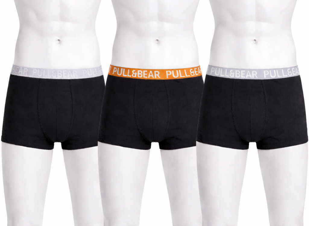 PullNBear Branded Original Men's Boxer Solo And Pack of 3 Bundle  ( Mix Colors )