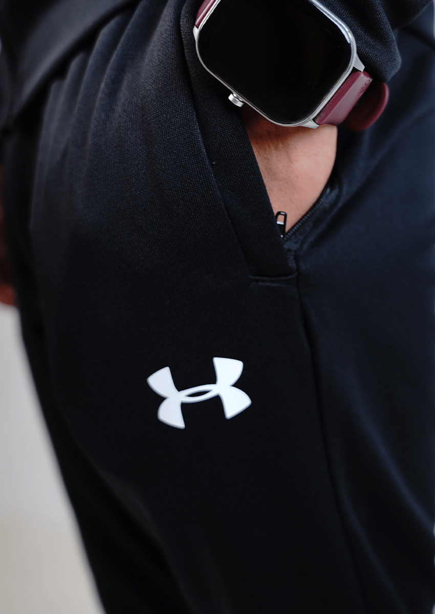 Under Armr Branded Black Tracksuit Set UCS-06