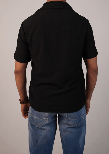 Pegadoor Branded Mens Casual Shirt-Black MCS-51