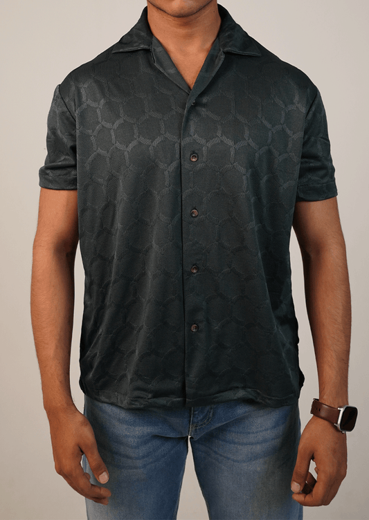 Pegadoor Branded Mens Casual Shirt-Grey Plaid MCS-55