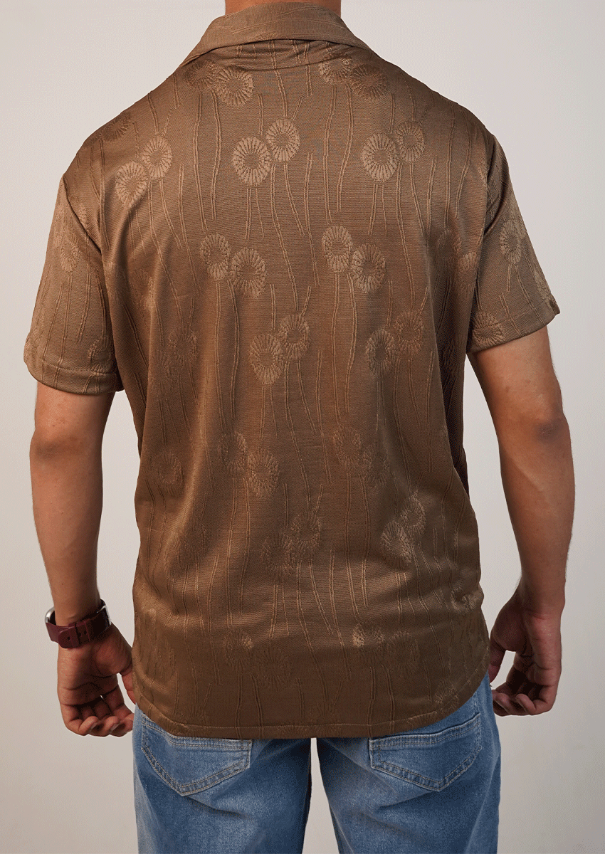 Pegadoor Branded Mens Casual Shirt-Mocha Brown MCS-59
