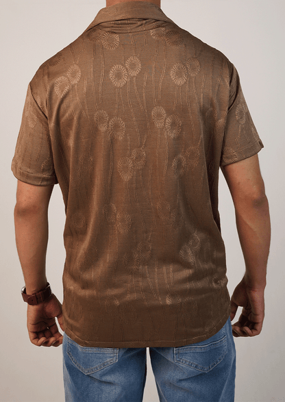 Pegadoor Branded Mens Casual Shirt-Mocha Brown MCS-59
